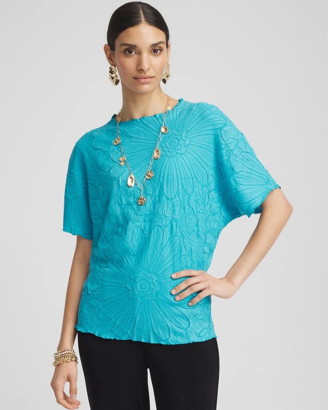 Travelers Collection Embossed Top